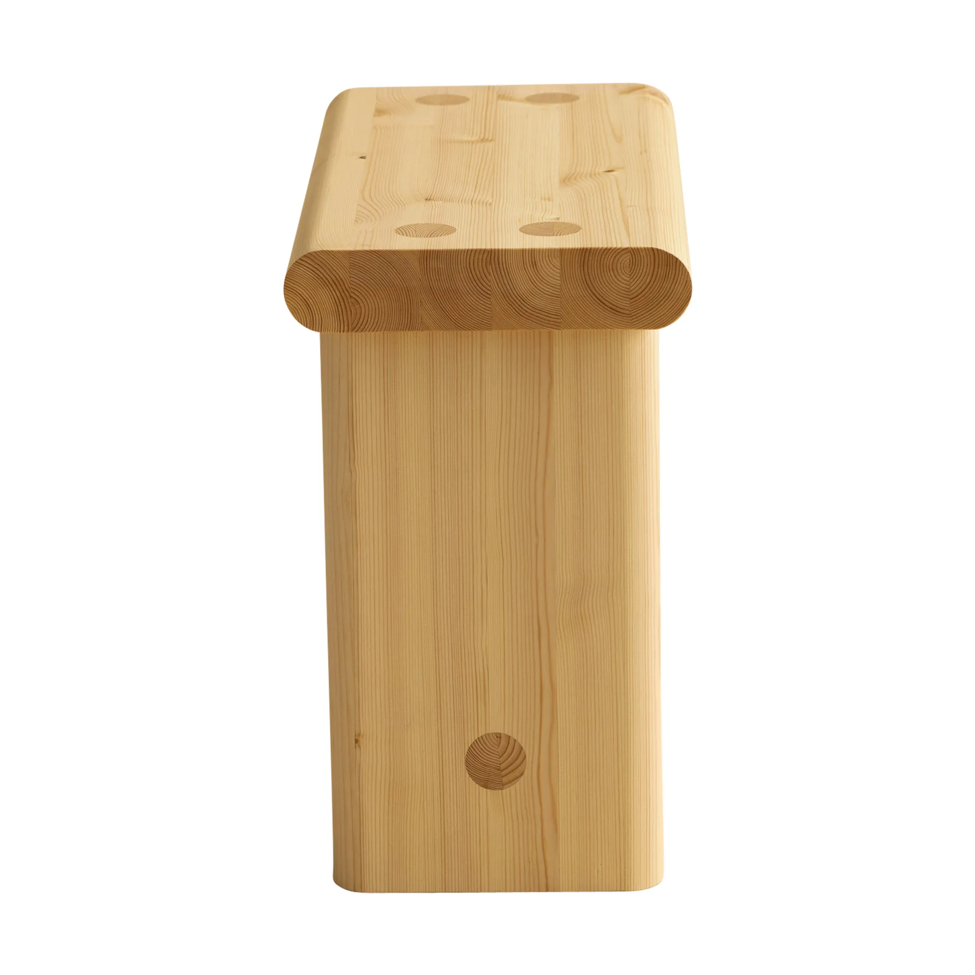 002 Ast Stool kruk, Mat geolied en gewaxt grenen, 55x26x45 cm Vaarnii