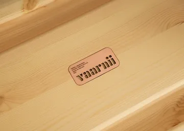 002 Ast Stool kruk - Mat geolied en gewaxt grenen, 55x26x45 cm - Vaarnii