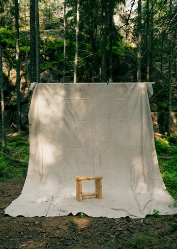 002 Ast Stool kruk - Mat geolied en gewaxt grenen, 55x26x45 cm - Vaarnii