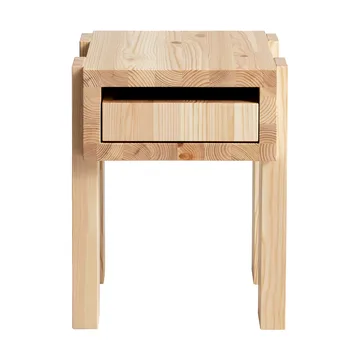 003 Stilts Side Table bijzettafel - Mat geolied en gewaxt grenen, 40x36x45 cm - Vaarnii