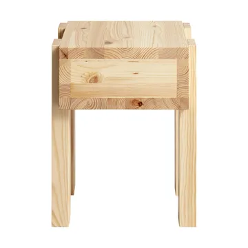 003 Stilts Side Table bijzettafel - Mat geolied en gewaxt grenen, 40x36x45 cm - Vaarnii
