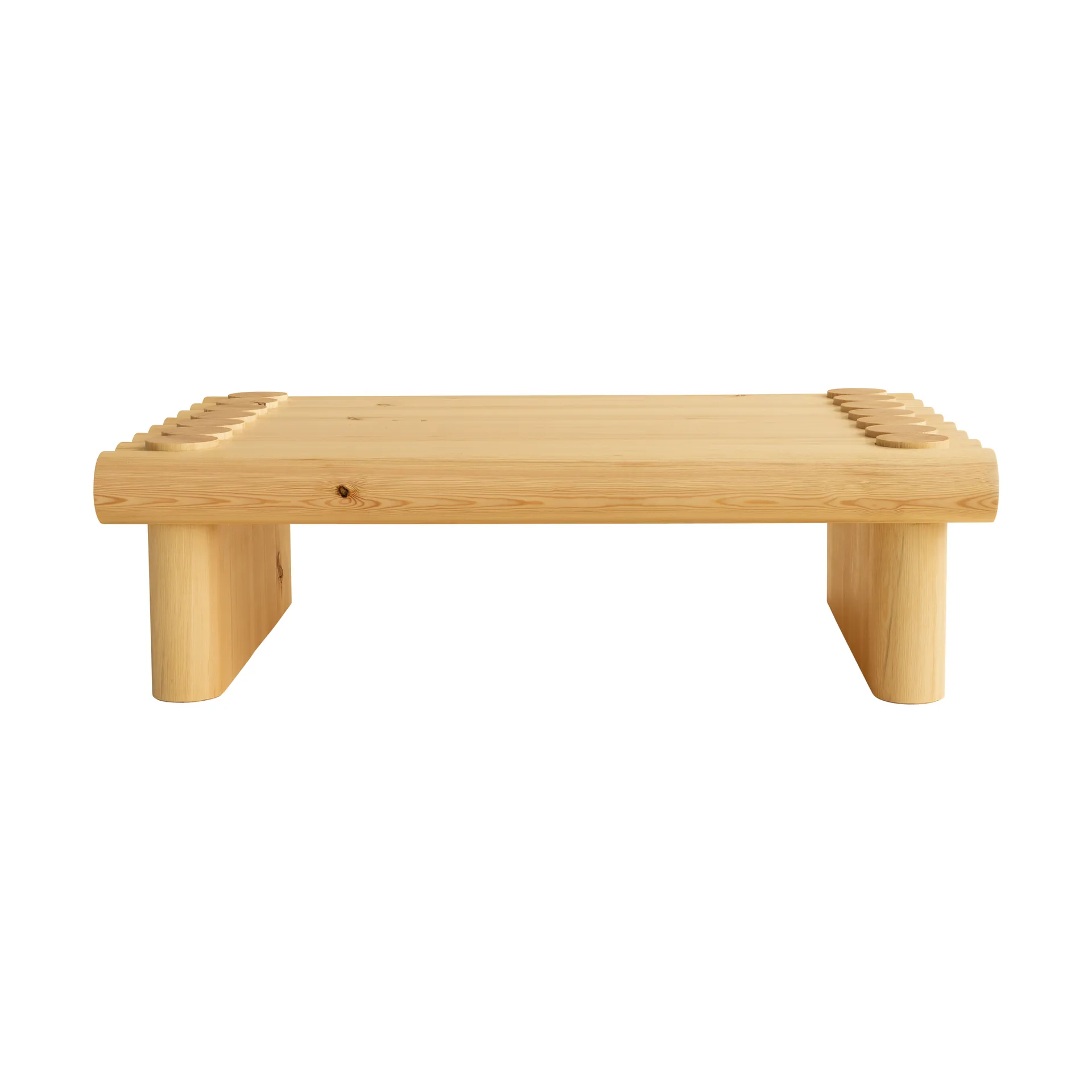 004 Coffee Table salontafel, Mat geolied en gewaxt grenen, 120x80x35 cm Vaarnii