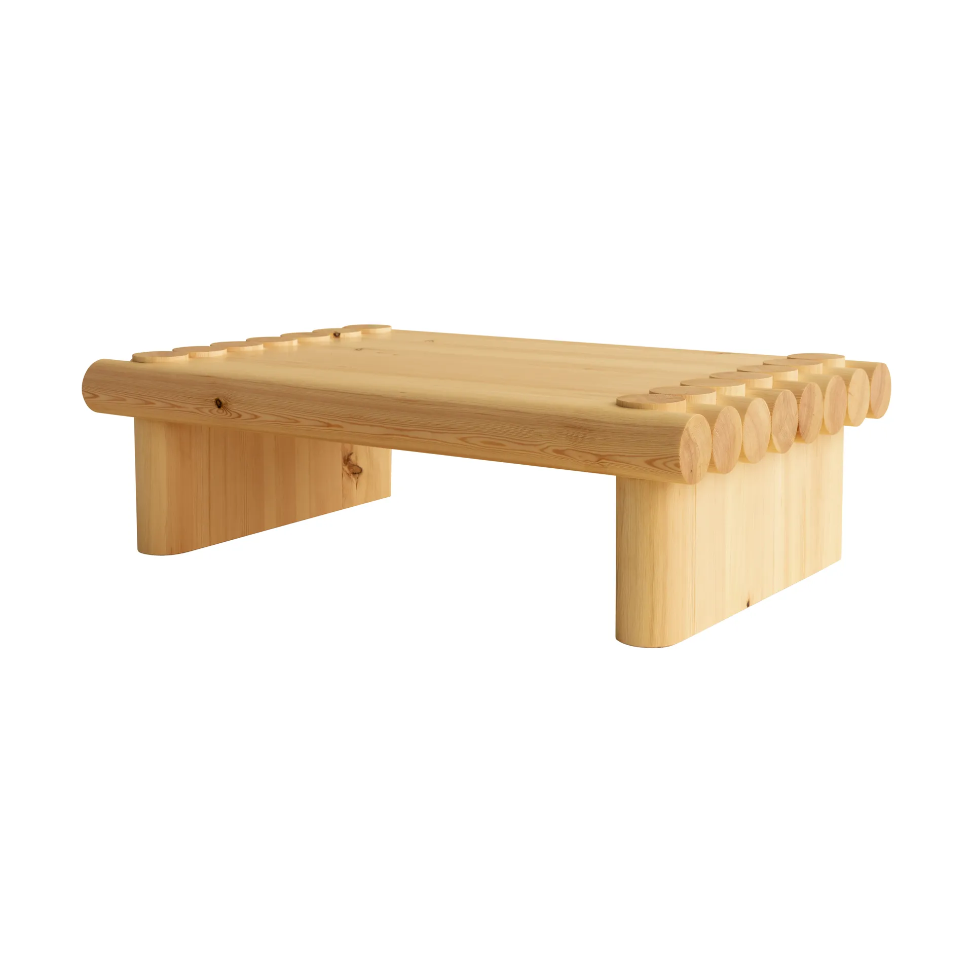 004 Coffee Table salontafel, Mat geolied en gewaxt grenen, 120x80x35 cm Vaarnii