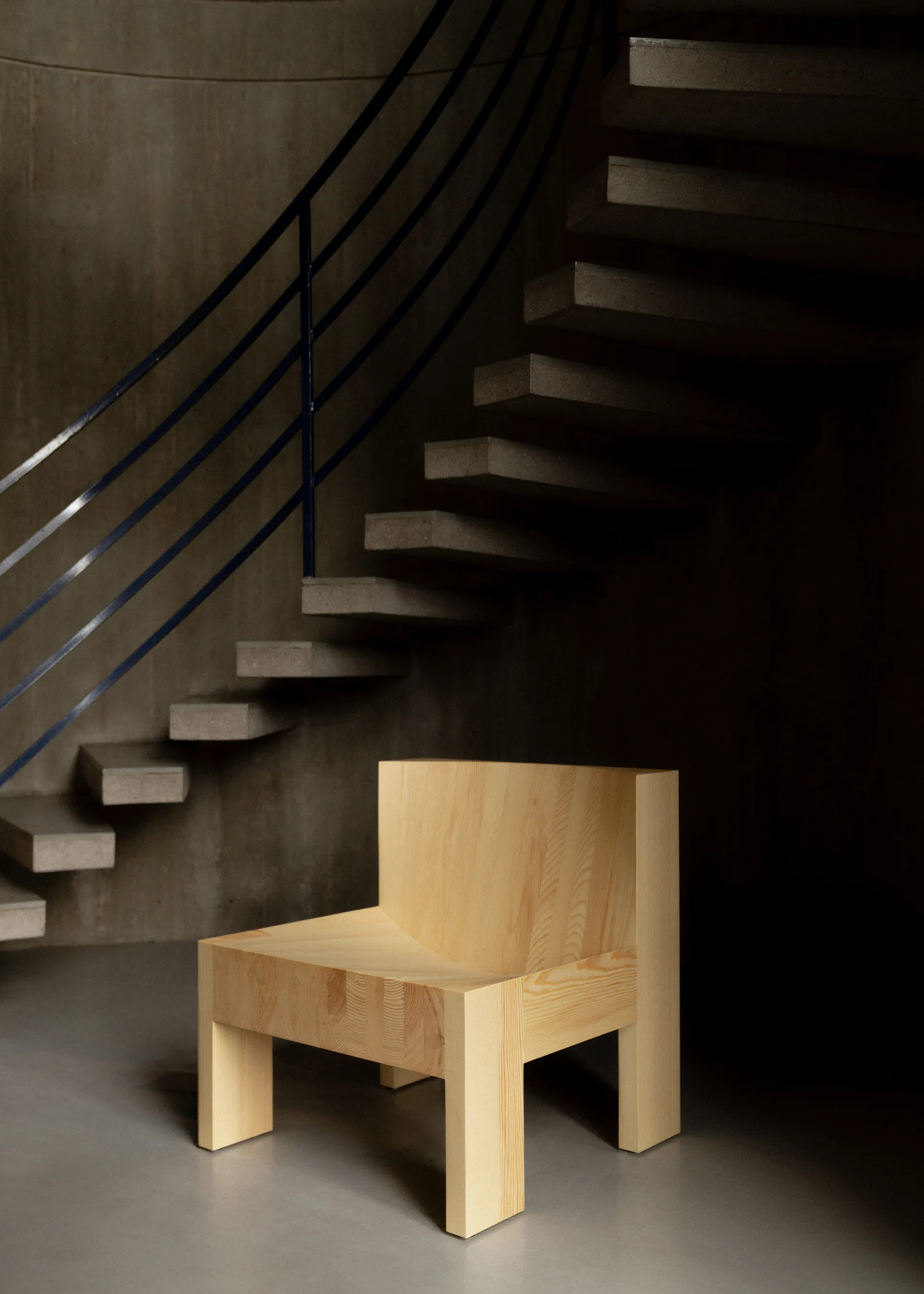 005 Lounge Chair loungestoel, Mat geolied en gewaxt grenen Vaarnii