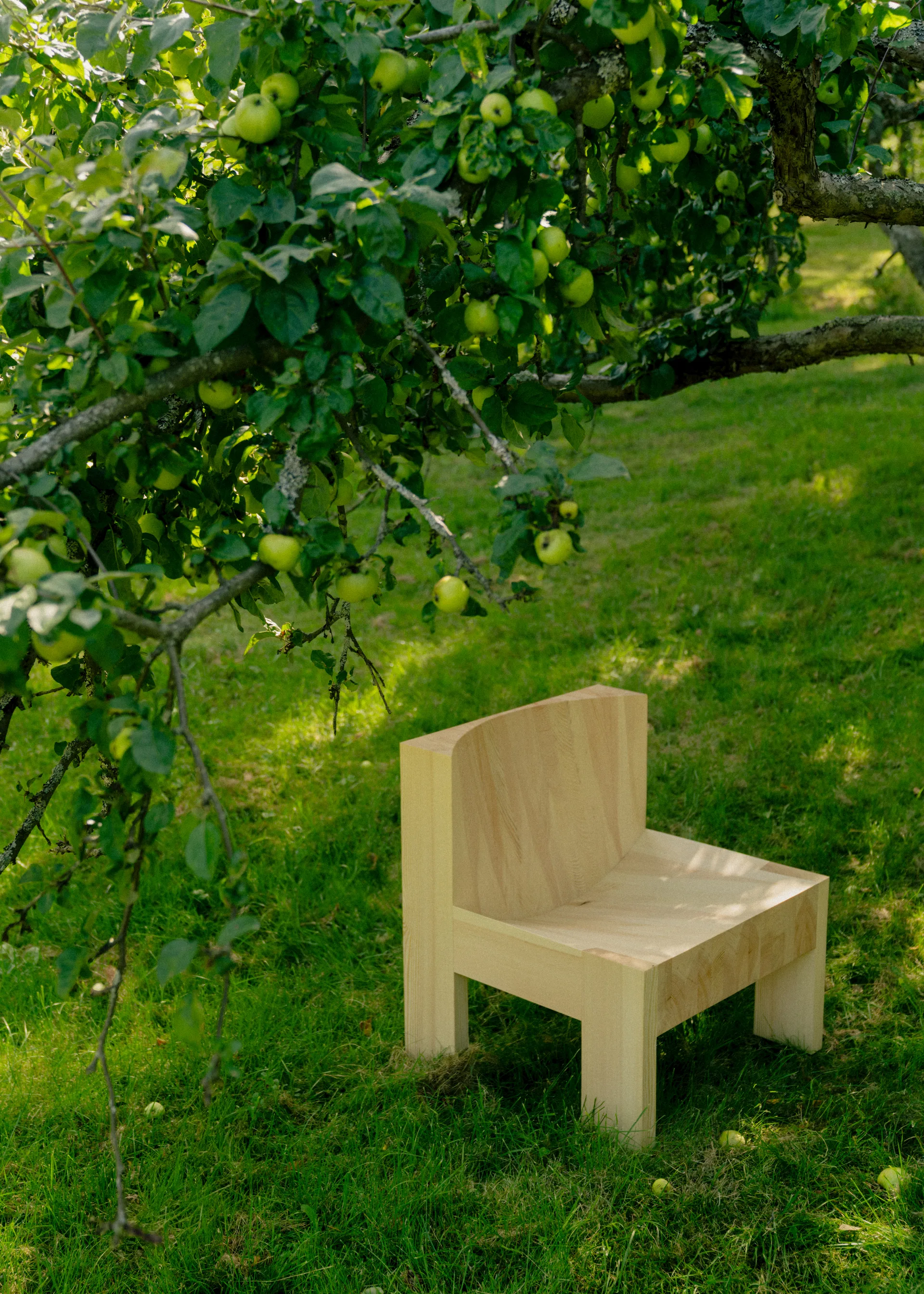 005 Lounge Chair loungestoel, Mat geolied en gewaxt grenen Vaarnii