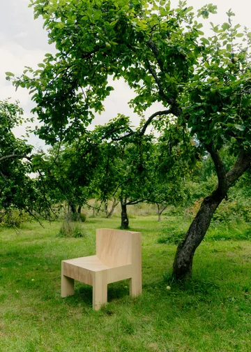 005 Lounge Chair loungestoel - Mat geolied en gewaxt grenen - Vaarnii