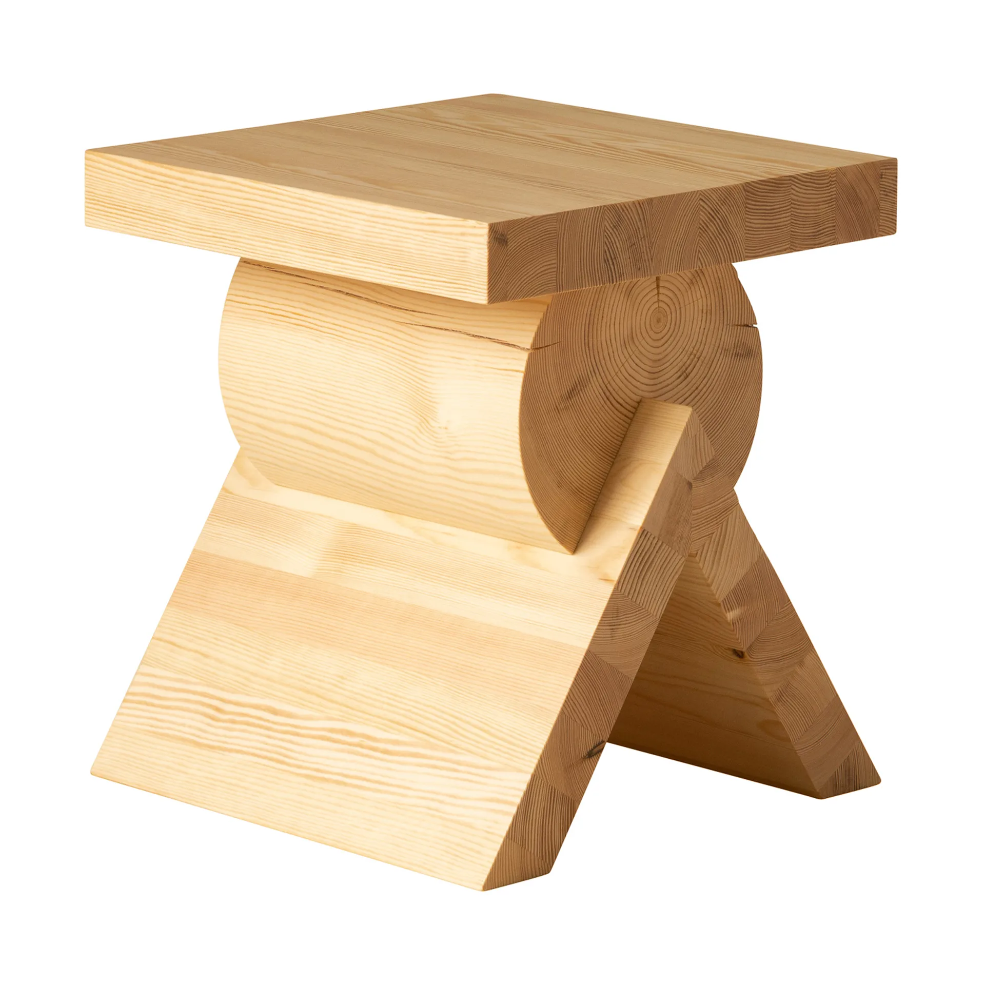 006 AA Side Table bijzettafel, Mat geolied en gewaxt grenen, 40x40x45 cm Vaarnii