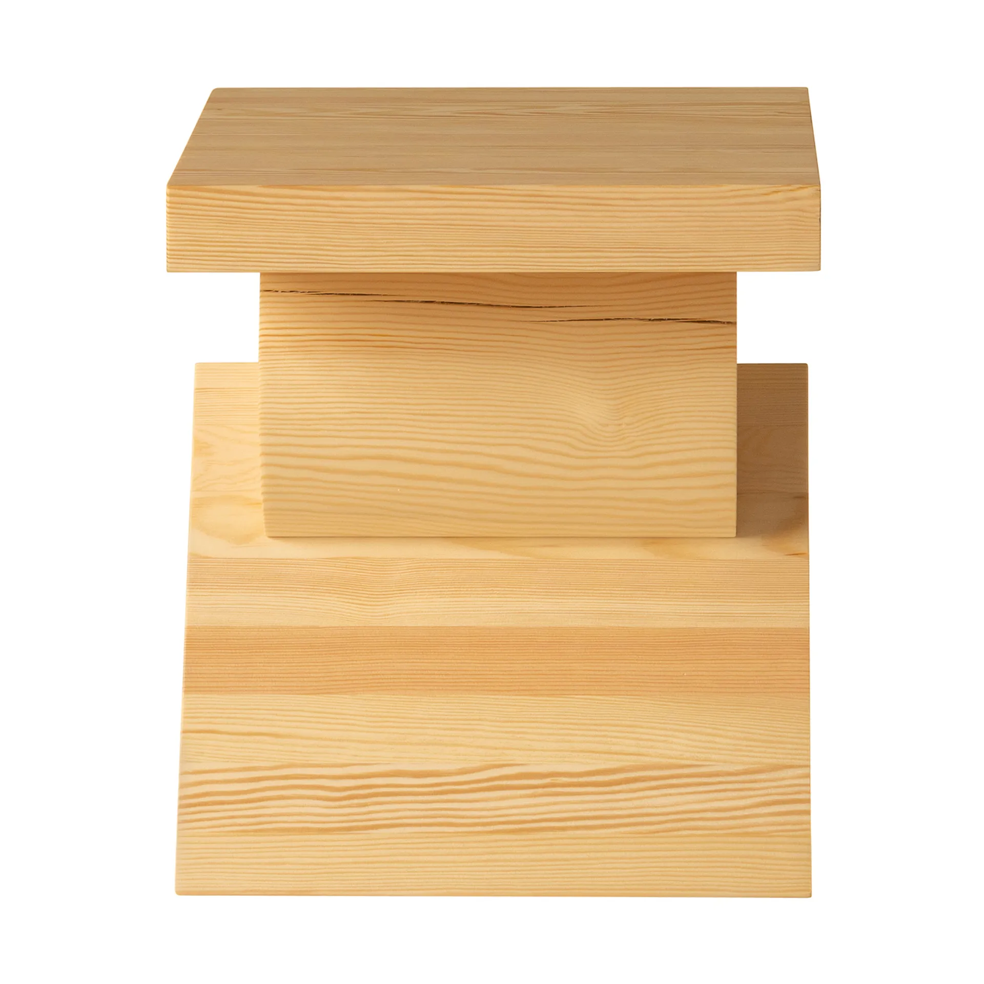 006 AA Side Table bijzettafel, Mat geolied en gewaxt grenen, 40x40x45 cm Vaarnii