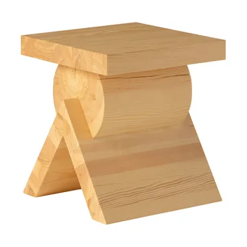 006 AA Side Table bijzettafel - Mat geolied en gewaxt grenen, 40x40x45 cm - Vaarnii