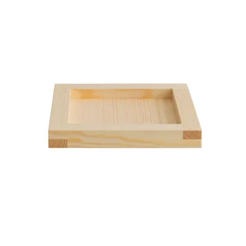 009 Tray dienblad - Geoliede was, grenen, 33x33x6 cm - Vaarnii