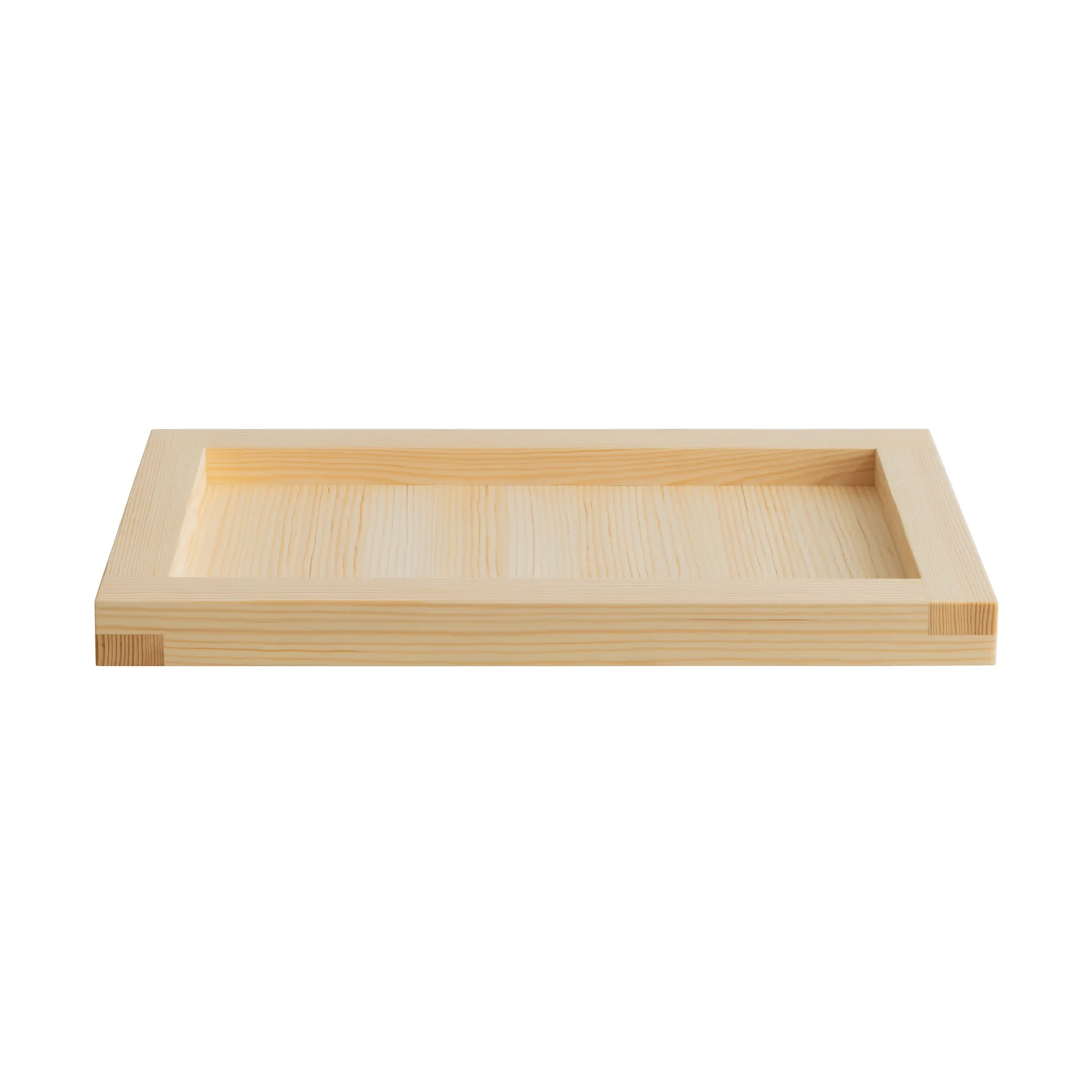 009 Tray dienblad, Oliegewaxte grenen, 54x33x6 cm Vaarnii