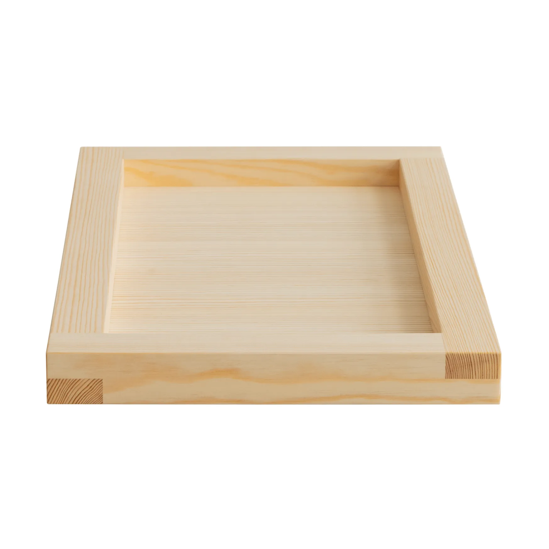 009 Tray dienblad, Oliegewaxte grenen, 54x33x6 cm Vaarnii