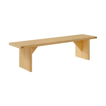 012 Kolmio Bench bank - Mat geolied en gewaxt grenen, 176x42x45 cm - Vaarnii