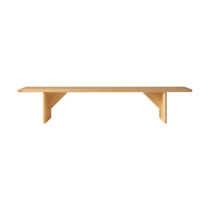 012 Kolmio Bench bank - Mat geolied en gewaxt grenen, 227x42x45 cm - Vaarnii