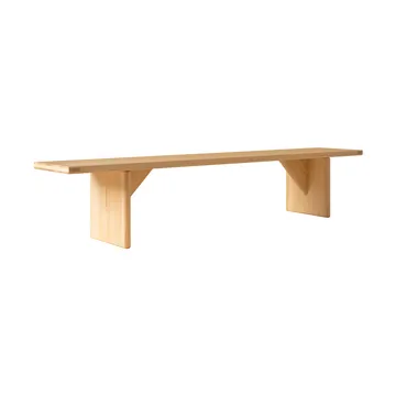 012 Kolmio Bench bank - Mat geolied en gewaxt grenen, 227x42x45 cm - Vaarnii