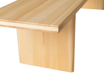 012 Kolmio Bench bank - Mat geolied en gewaxt grenen, 227x42x45 cm - Vaarnii