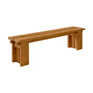 013 Osa Outdoor Bench bank - Warmtebehandeld grenen, 182x37x49 cm - Vaarnii