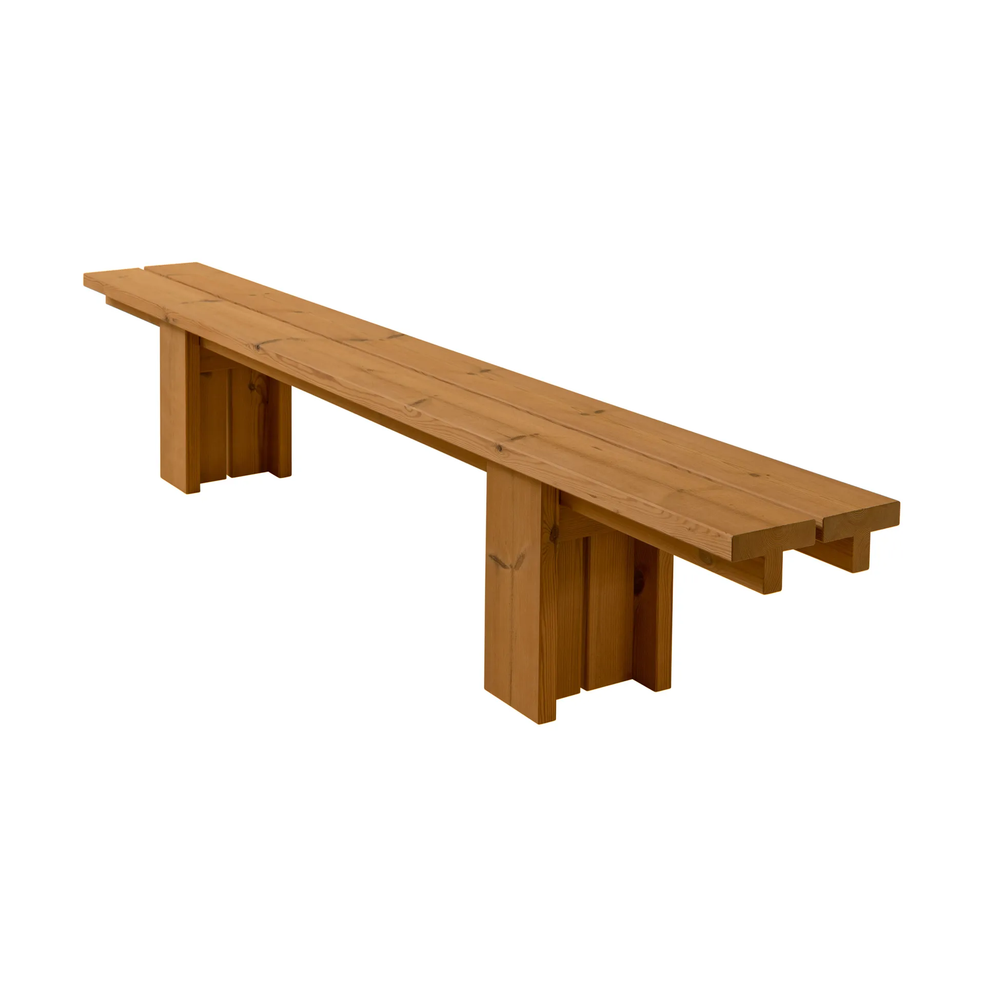 013 Osa Outdoor Bench bank, Warmtebehandeld grenen, 270x37x49 cm Vaarnii