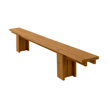 013 Osa Outdoor Bench bank - Warmtebehandeld grenen, 333x37x49 cm - Vaarnii
