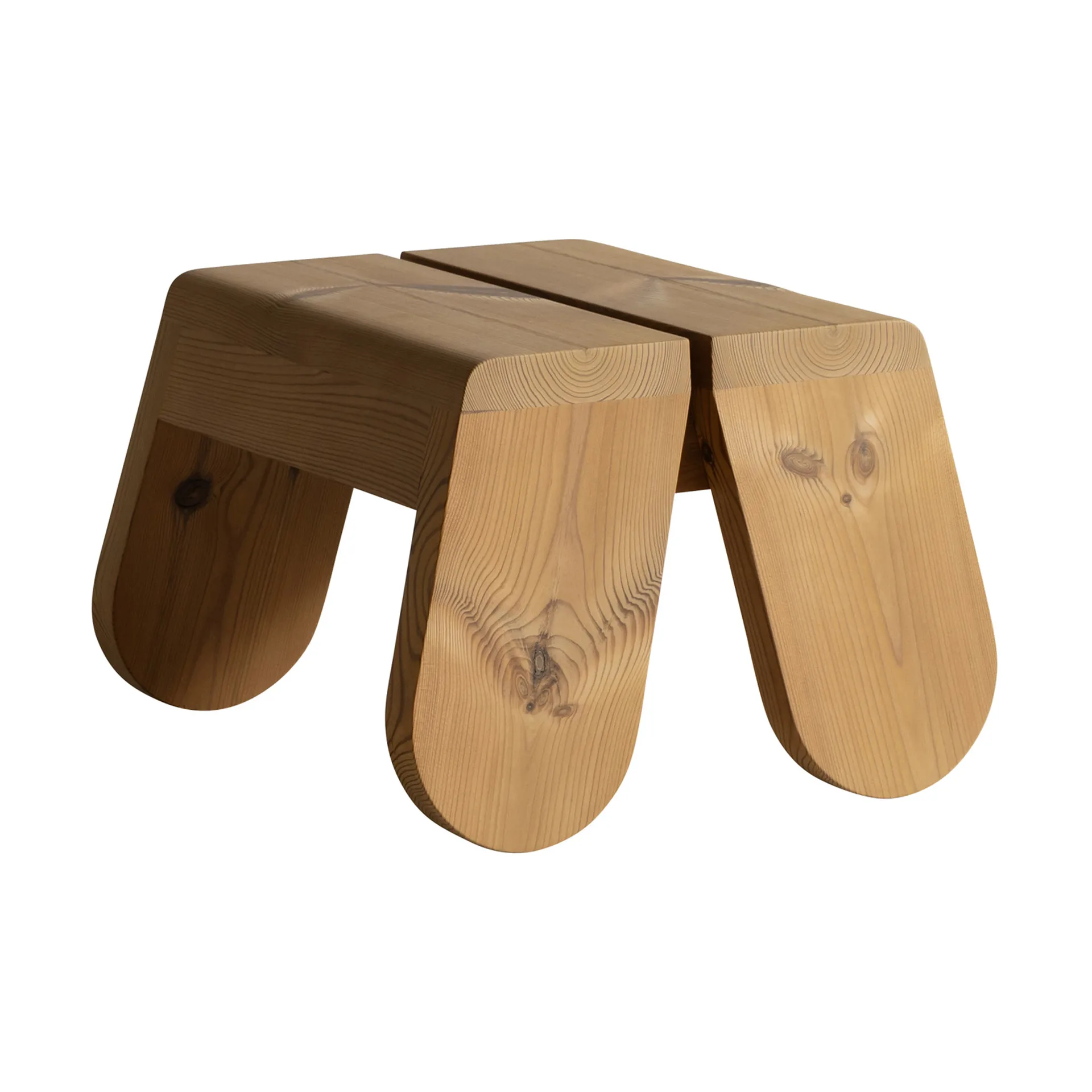 015 Peace Outdoor Foot Stool voetenbank, Warmtebehandeld grenen Vaarnii