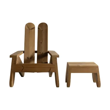 015 Peace Outdoor Foot Stool voetenbank - Warmtebehandeld grenen - Vaarnii