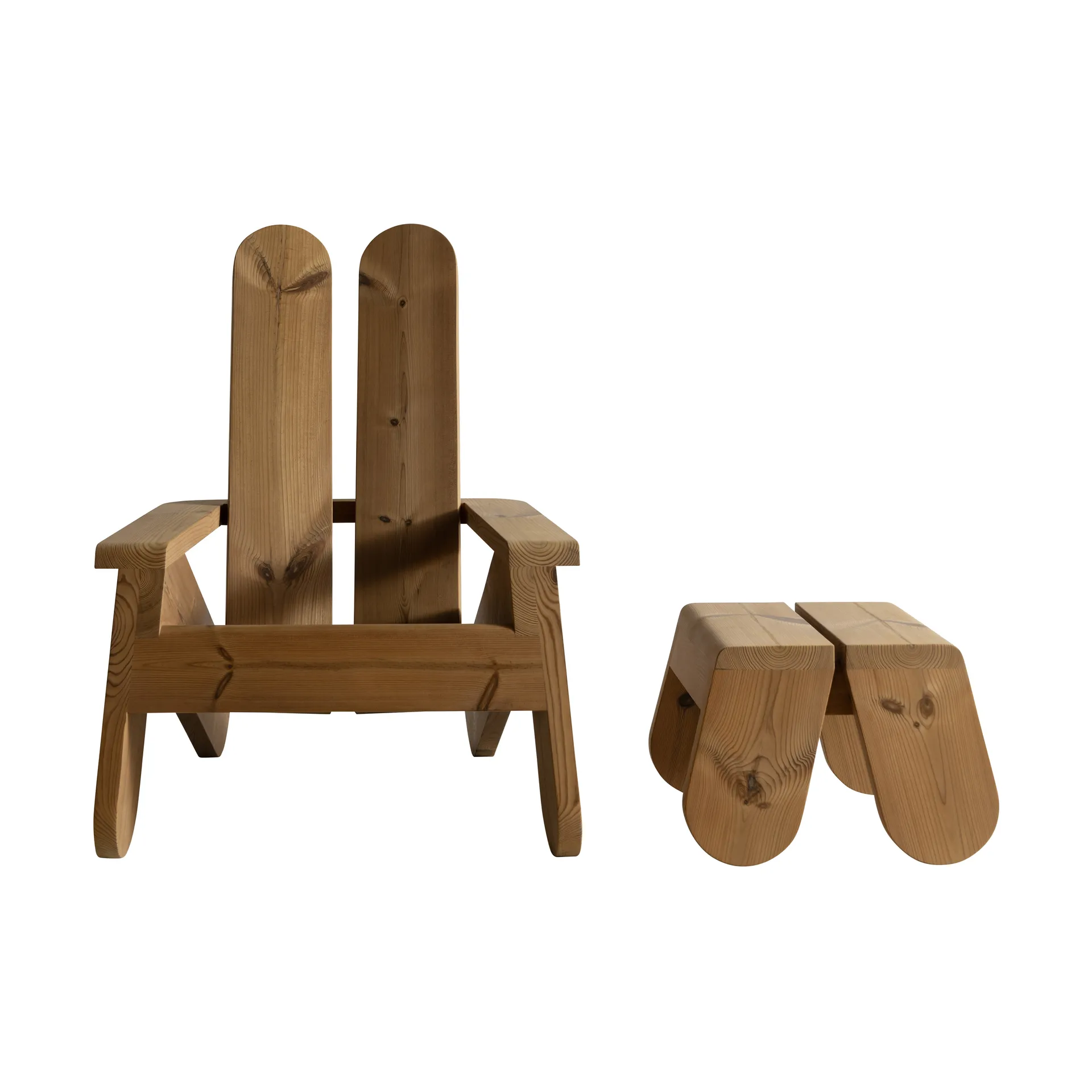 015 Peace Outdoor Lounge Chair loungestoel, Warmtebehandeld grenen Vaarnii