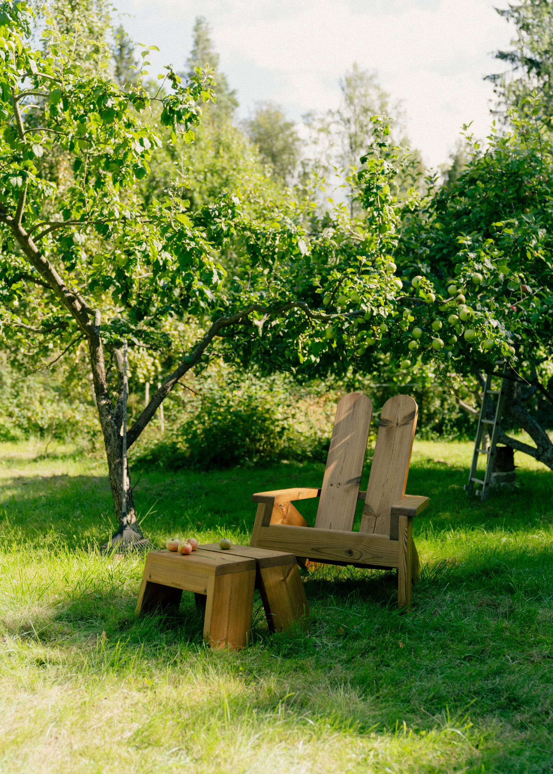 015 Peace Outdoor Lounge Chair loungestoel, Warmtebehandeld grenen Vaarnii