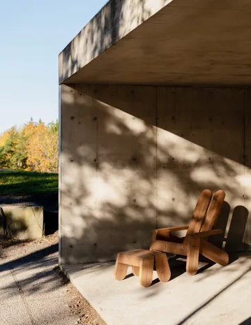 015 Peace Outdoor Lounge Chair loungestoel - Warmtebehandeld grenen - Vaarnii