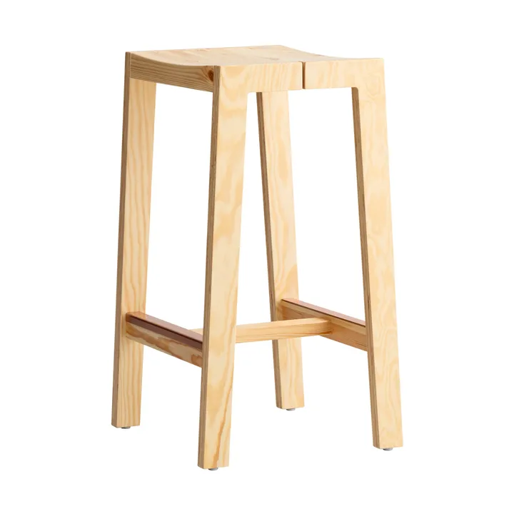 016 Maasto Bar Stool barkruk - Mat geolied en gewaxt grenen, 65 cm - Vaarnii