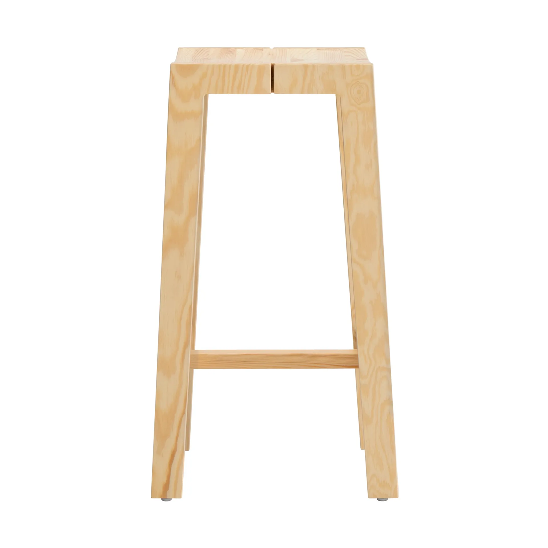 016 Maasto Bar Stool barkruk, Mat geolied en gewaxt grenen, 65 cm Vaarnii