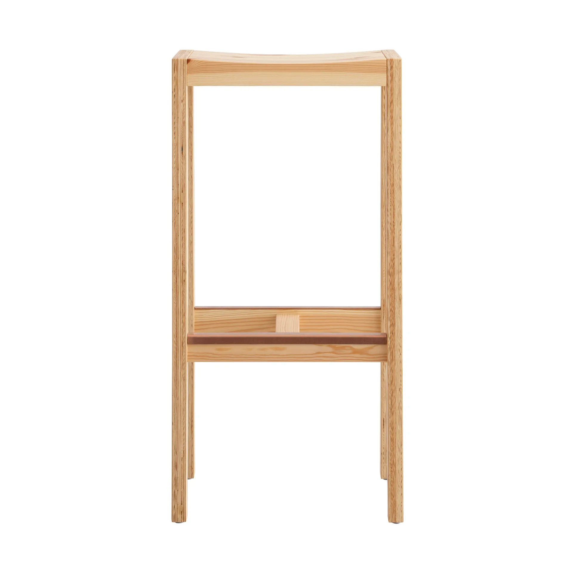 016 Maasto Bar Stool barkruk, Mat geolied en gewaxt grenen, 75 cm Vaarnii