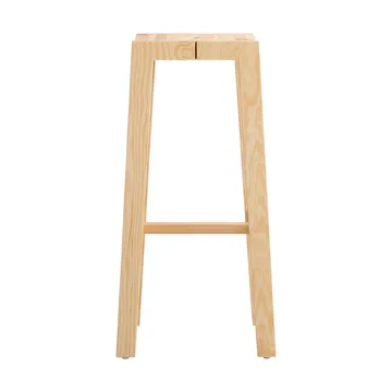 016 Maasto Bar Stool barkruk - Mat geolied en gewaxt grenen, 75 cm - Vaarnii
