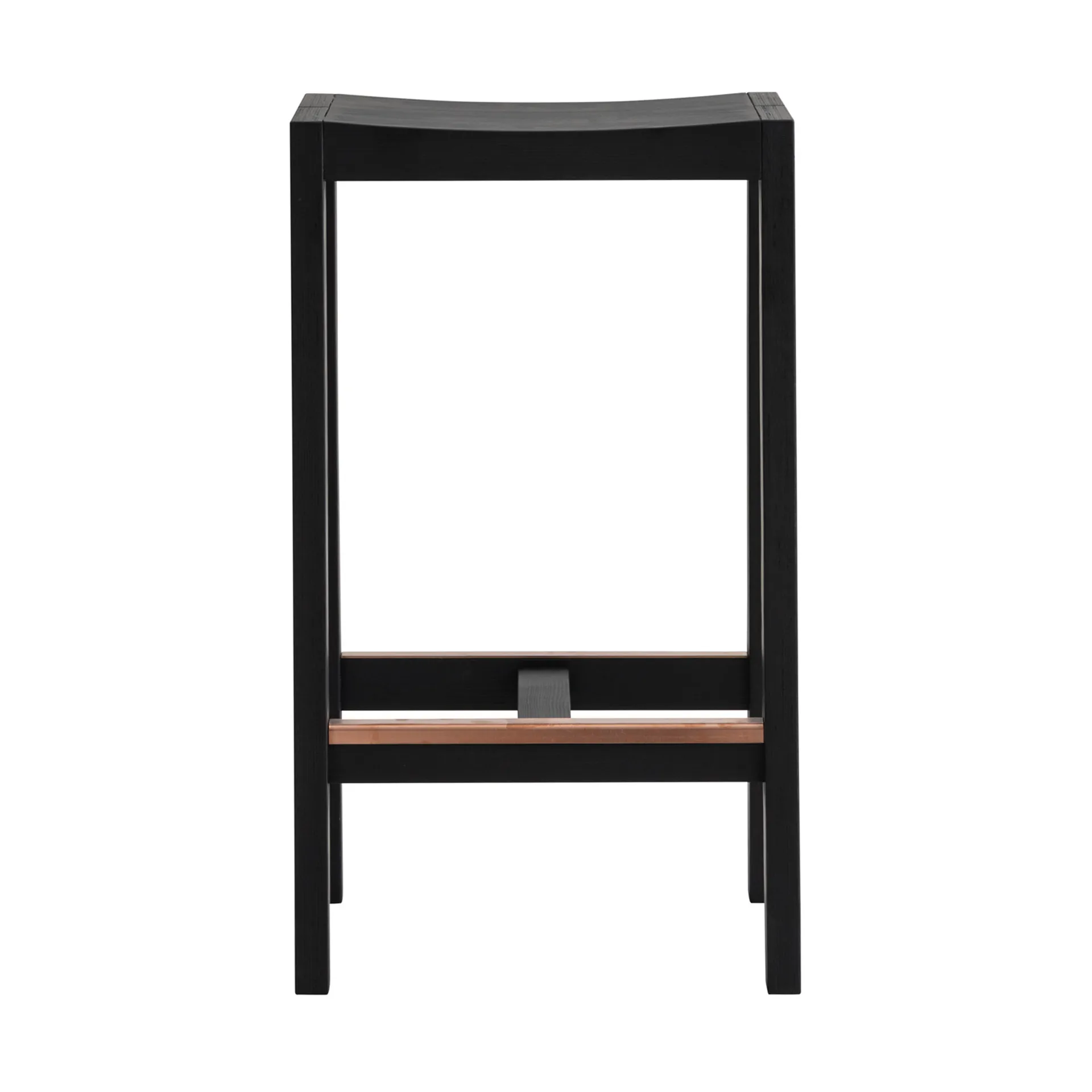 016 Maasto Bar Stool barkruk, Zwart gebeitst grenen, 65 cm Vaarnii