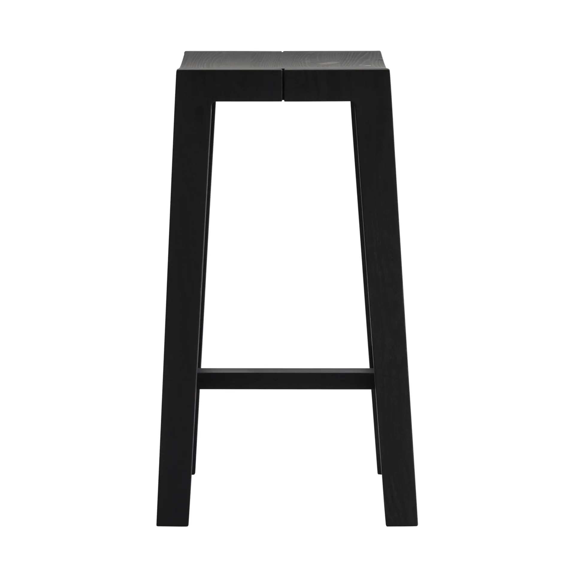 016 Maasto Bar Stool barkruk, Zwart gebeitst grenen, 65 cm Vaarnii