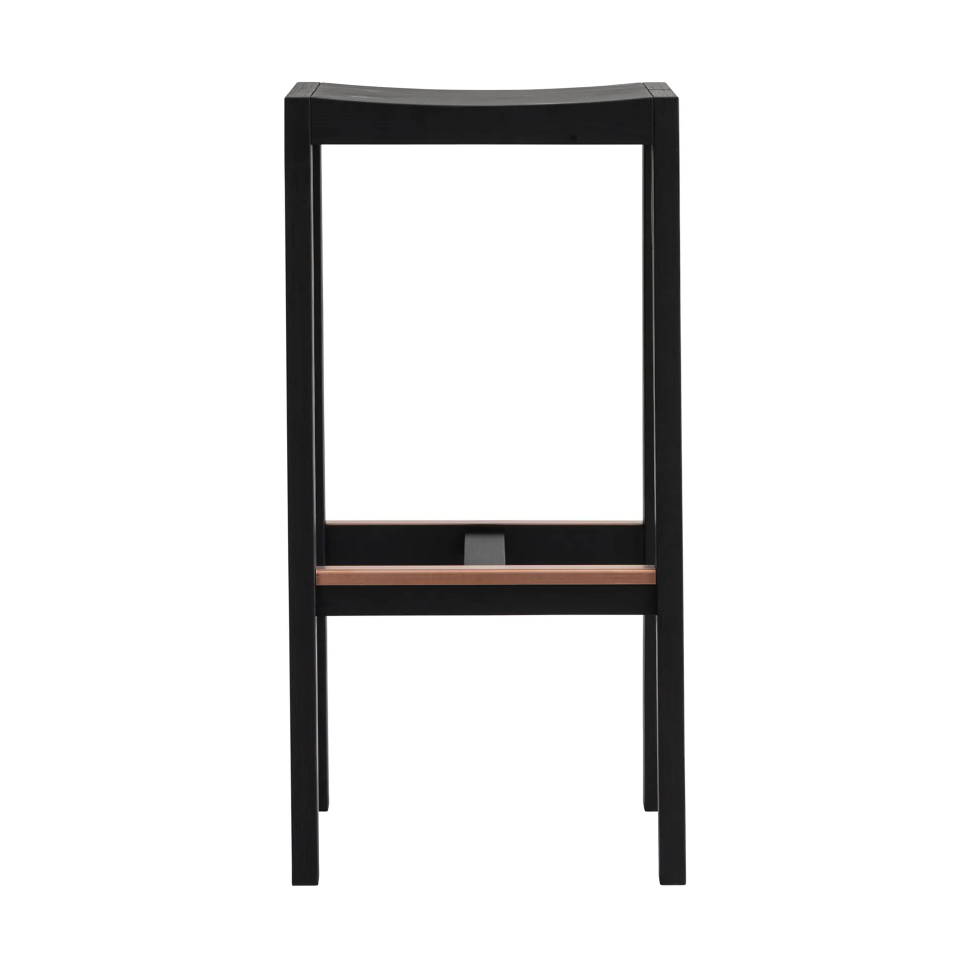 016 Maasto Bar Stool barkruk, Zwart gebeitst grenen, 75 cm Vaarnii