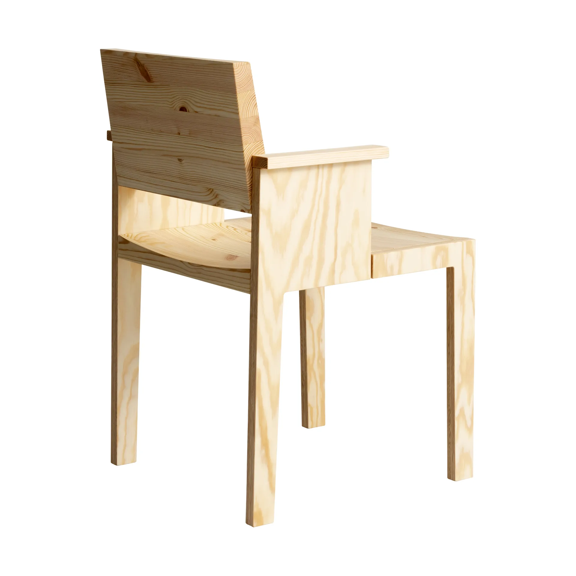 016 Maasto Dining Armchair armstoel, Mat geolied en gewaxt grenen Vaarnii