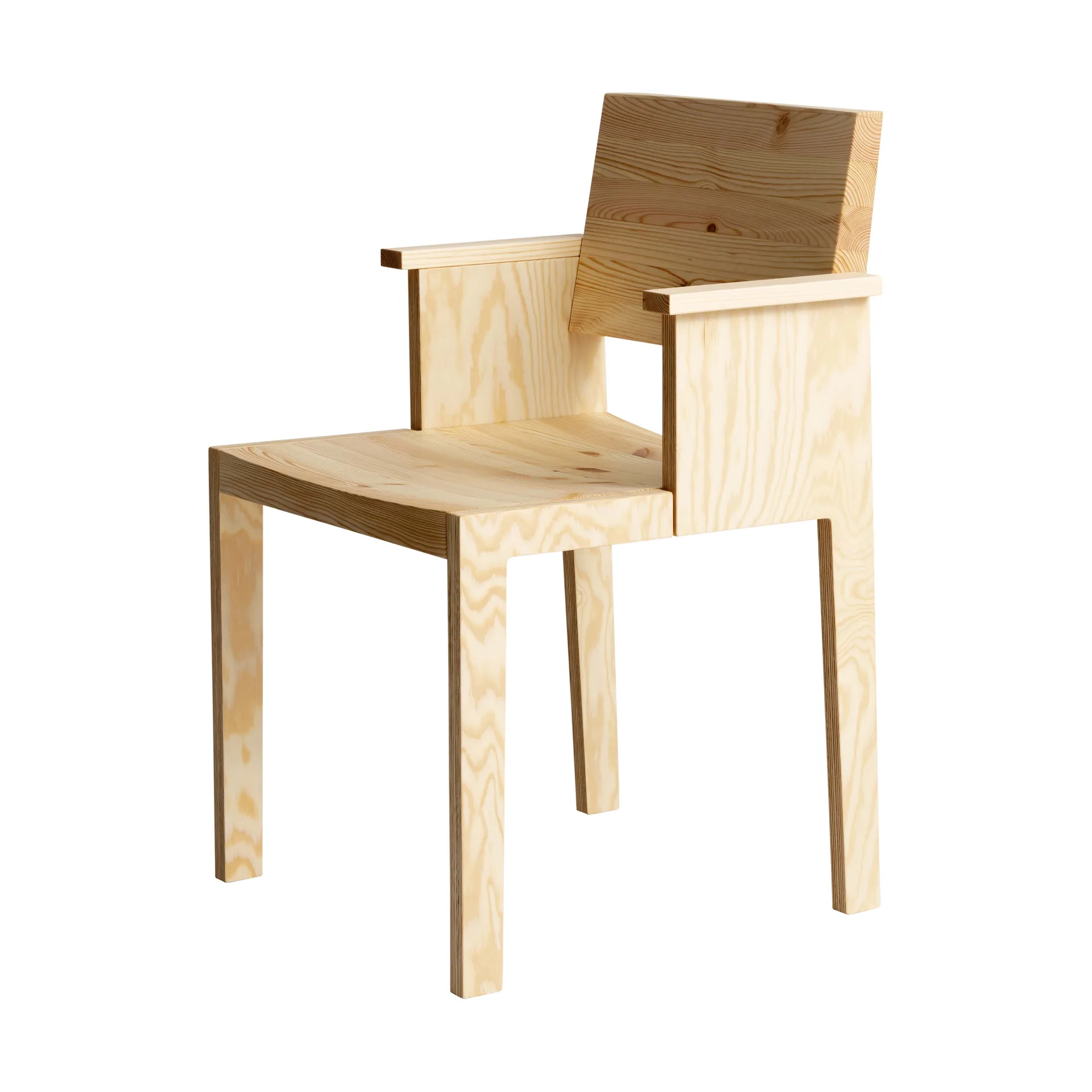 016 Maasto Dining Armchair armstoel, Mat geolied en gewaxt grenen Vaarnii