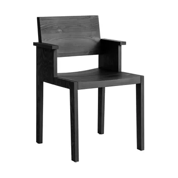 016 Maasto Dining Armchair armstoel - Zwart gebeitst grenen - Vaarnii