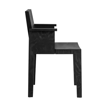 016 Maasto Dining Armchair armstoel - Zwart gebeitst grenen - Vaarnii