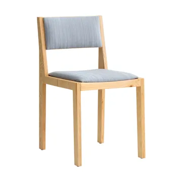 016 Maasto Dining Chair stoel - Mat geolied en gewaxt grenen, voorkant gestoffeerd grijs - Vaarnii