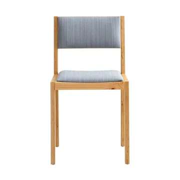 016 Maasto Dining Chair stoel - Mat geolied en gewaxt grenen, voorkant gestoffeerd grijs - Vaarnii