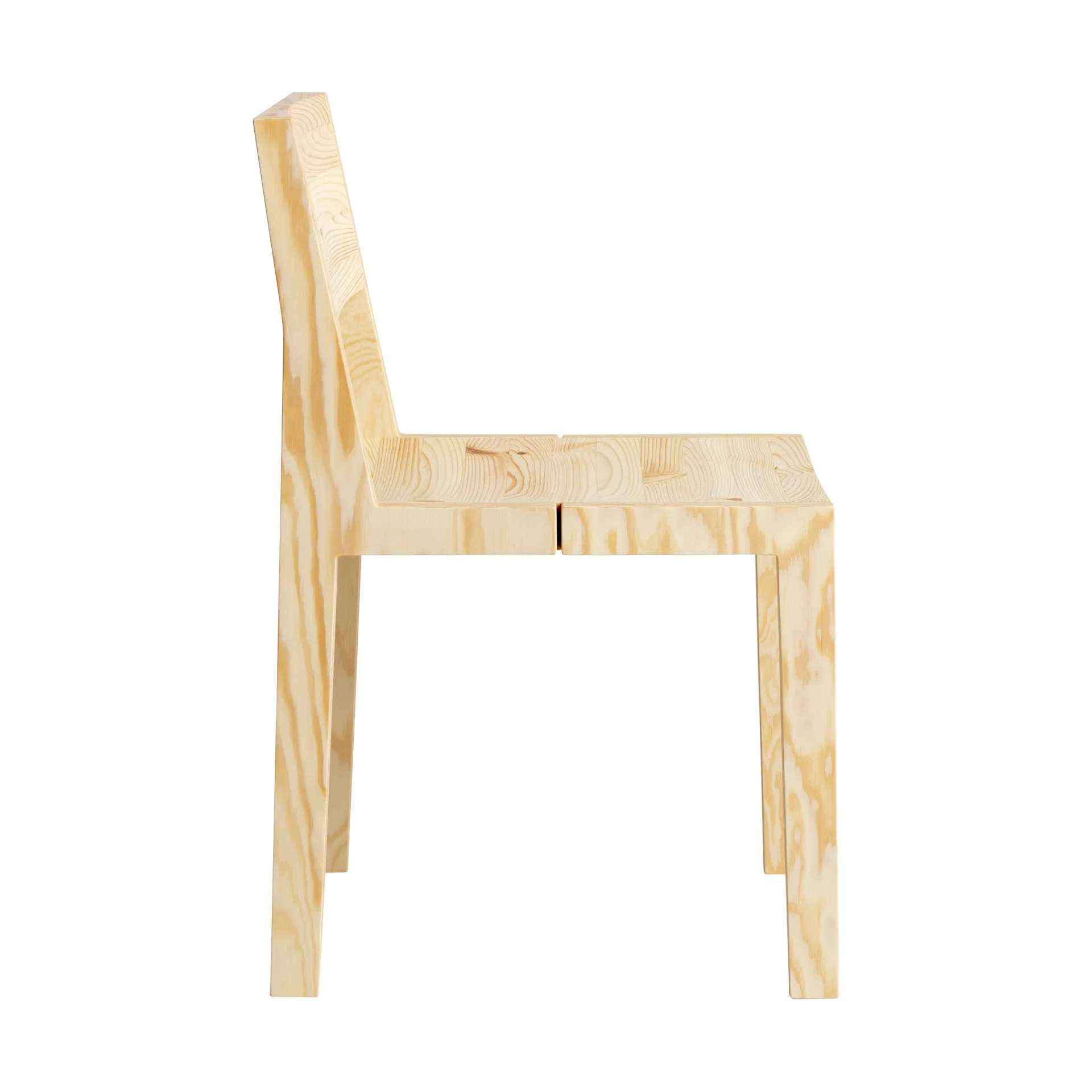 016 Maasto Dining Chair stoel, Mat geolied en gewaxt grenen Vaarnii