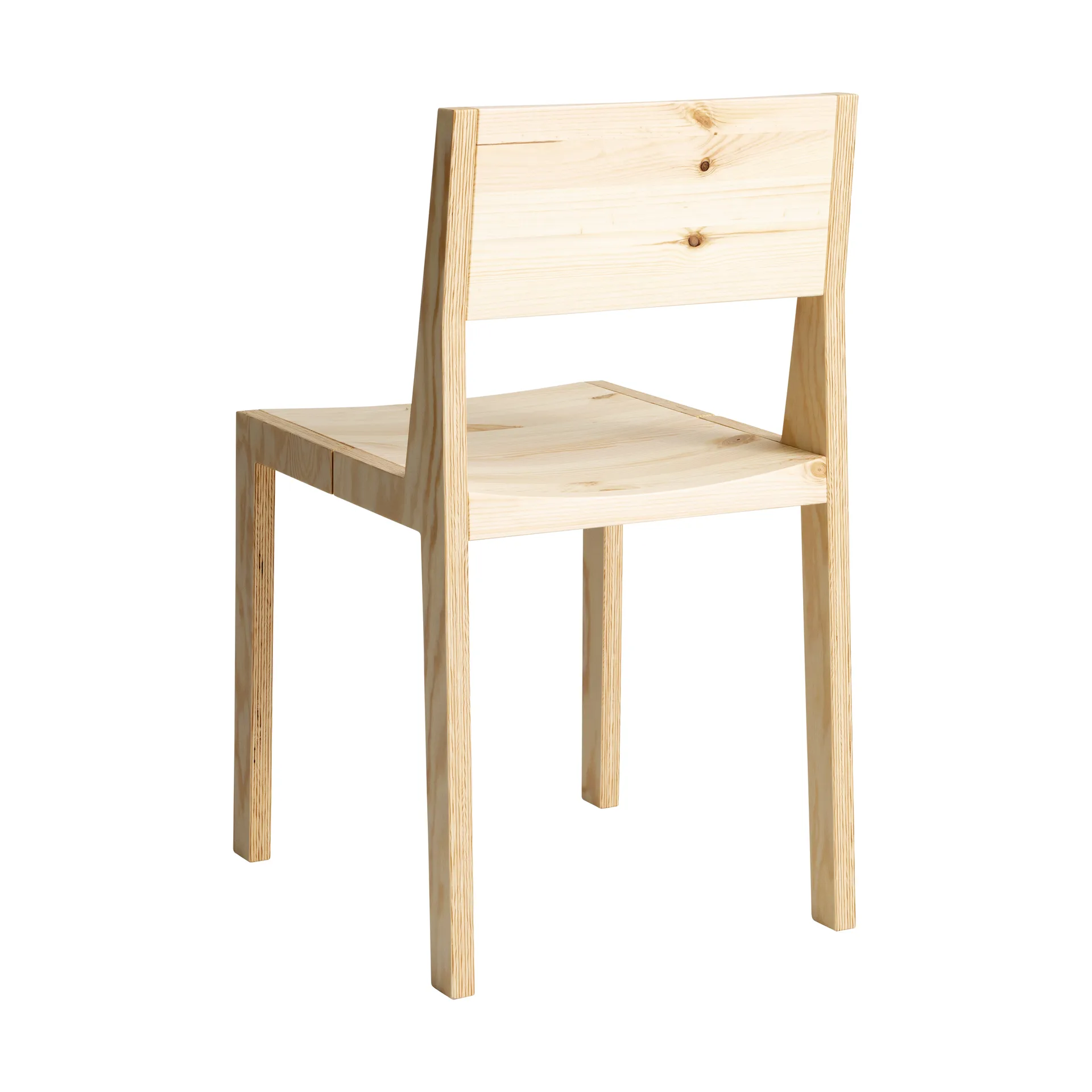 016 Maasto Dining Chair stoel, Mat geolied en gewaxt grenen Vaarnii
