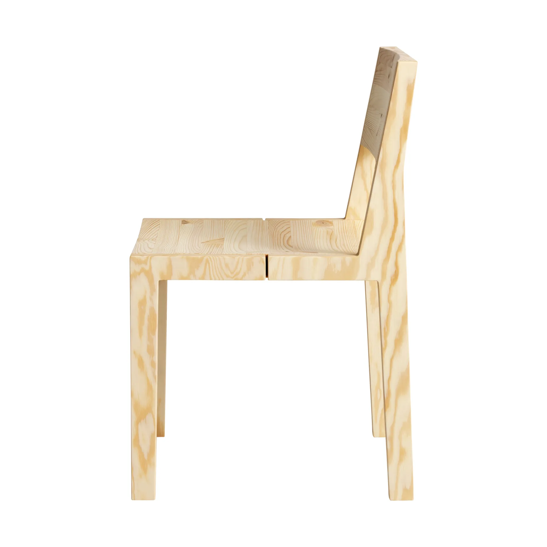 016 Maasto Dining Chair stoel, Mat geolied en gewaxt grenen Vaarnii