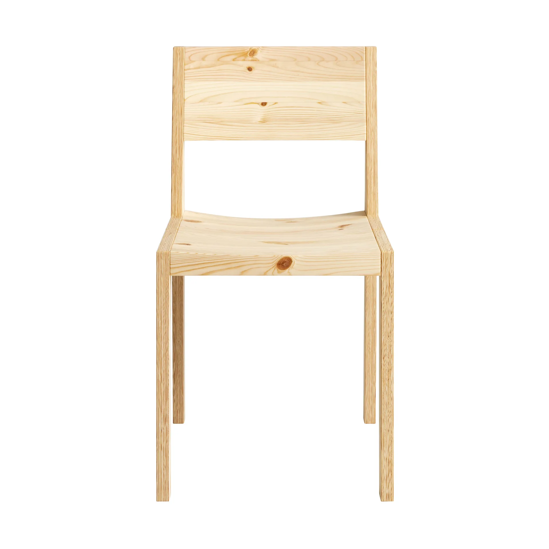 016 Maasto Dining Chair stoel, Mat geolied en gewaxt grenen Vaarnii