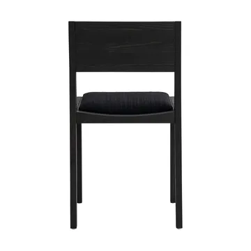 016 Maasto Dining Chair stoel - Zwart gebeitst grenen, gestoffeerde zitting zwart - Vaarnii