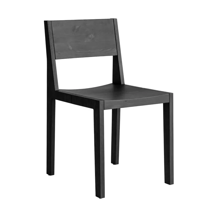 016 Maasto Dining Chair stoel - Zwart gebeitst grenen - Vaarnii