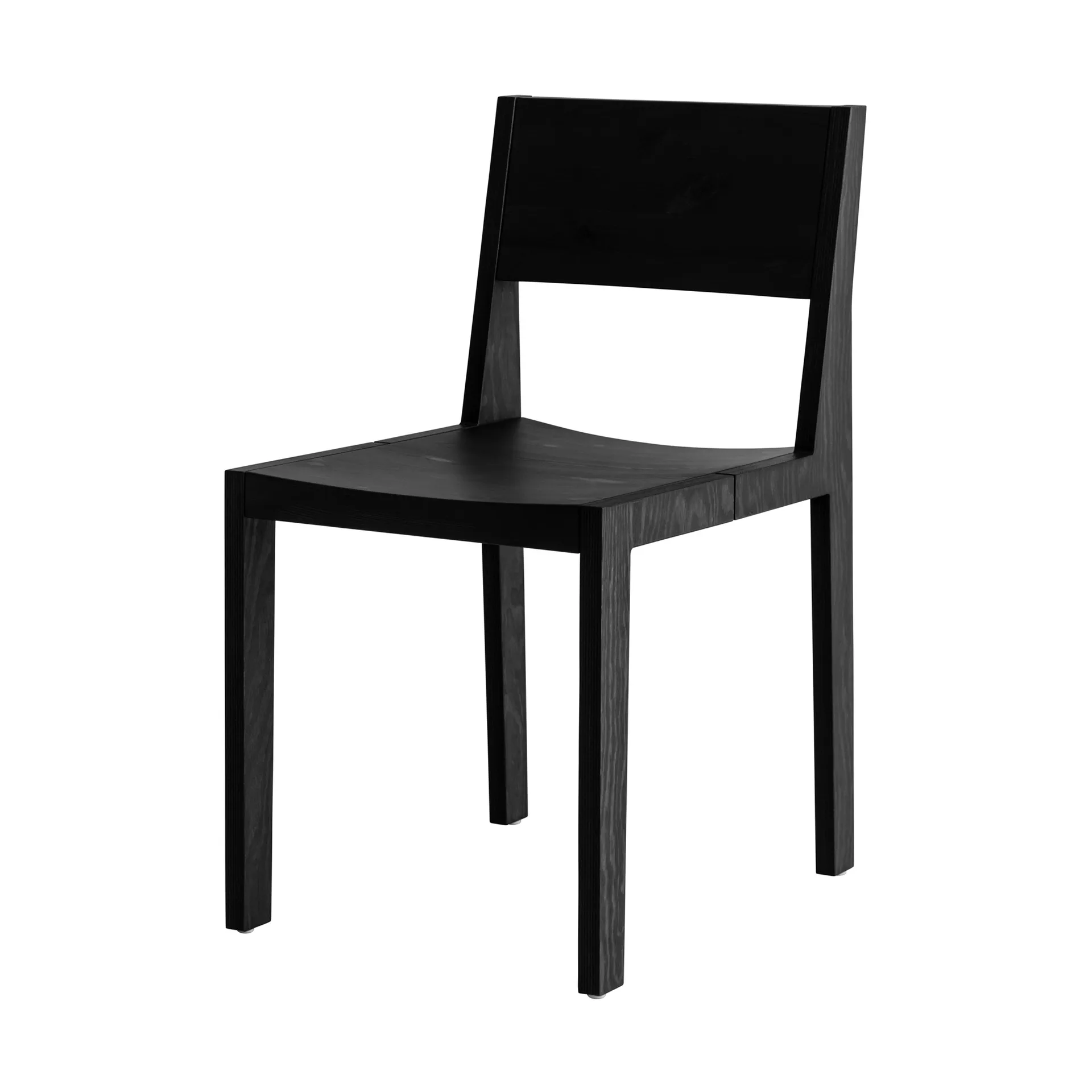 016 Maasto Dining Chair stoel, Zwart gebeitst grenen Vaarnii
