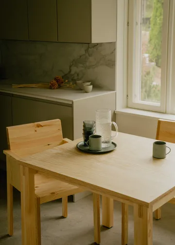 016 Maasto Table tafel - Mat geolied en gewaxt grenen, 120x120x75 cm - Vaarnii