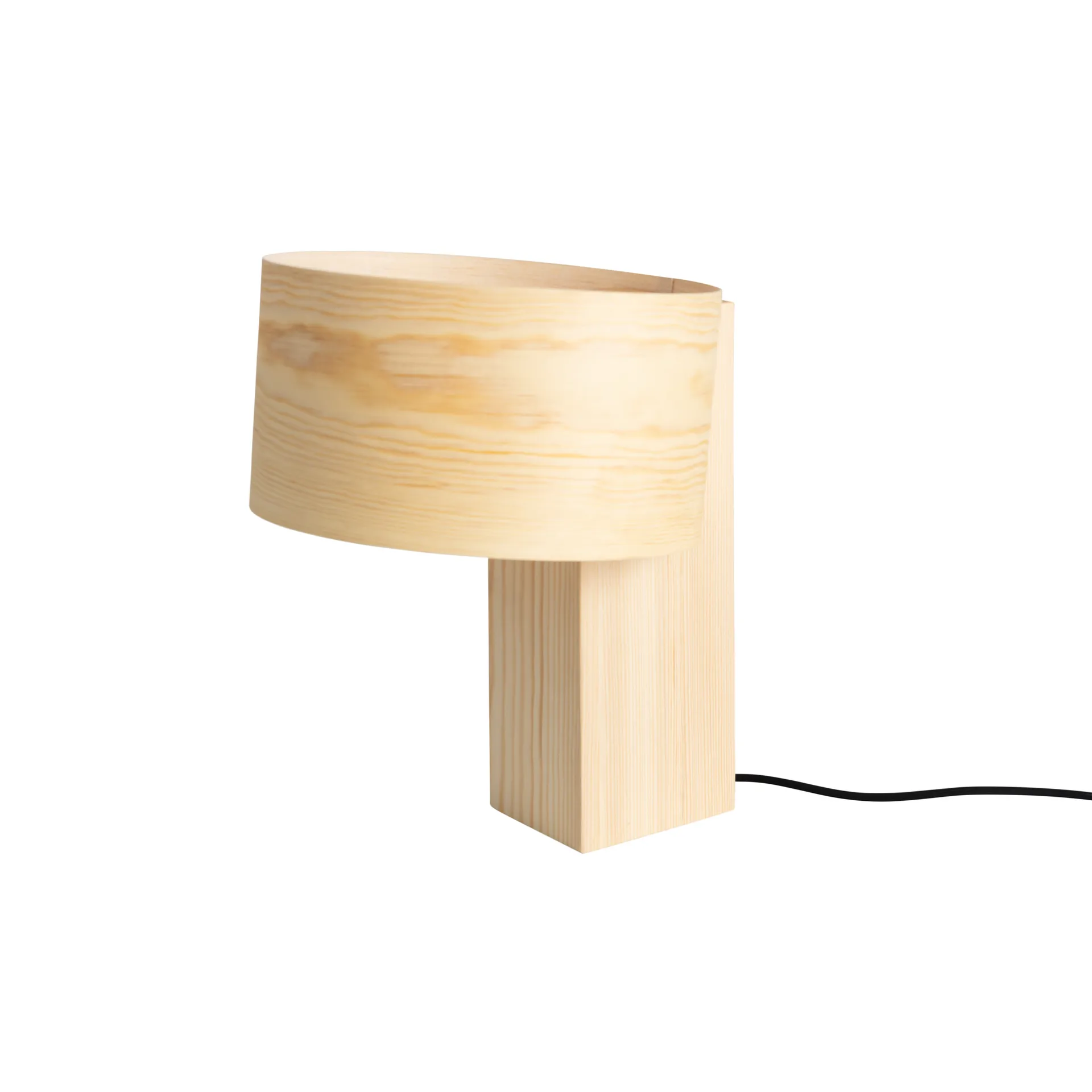 018 Hoop Table Lamp tafellamp, Mat geolied en gewaxt grenen, 34 cm Vaarnii